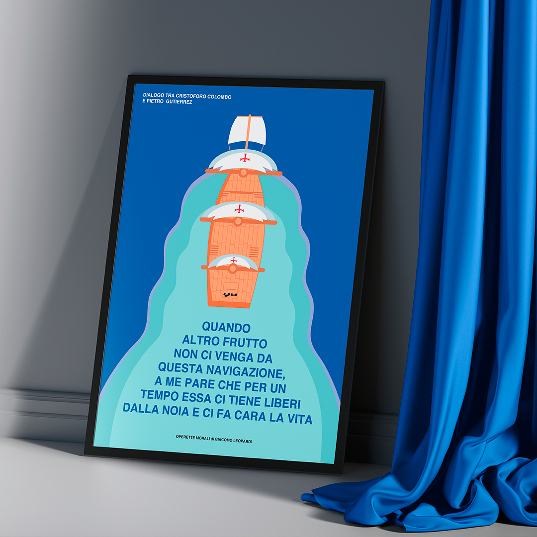 Poster - Dialogo tra Colombo e Gutierrez, Operette Morali 